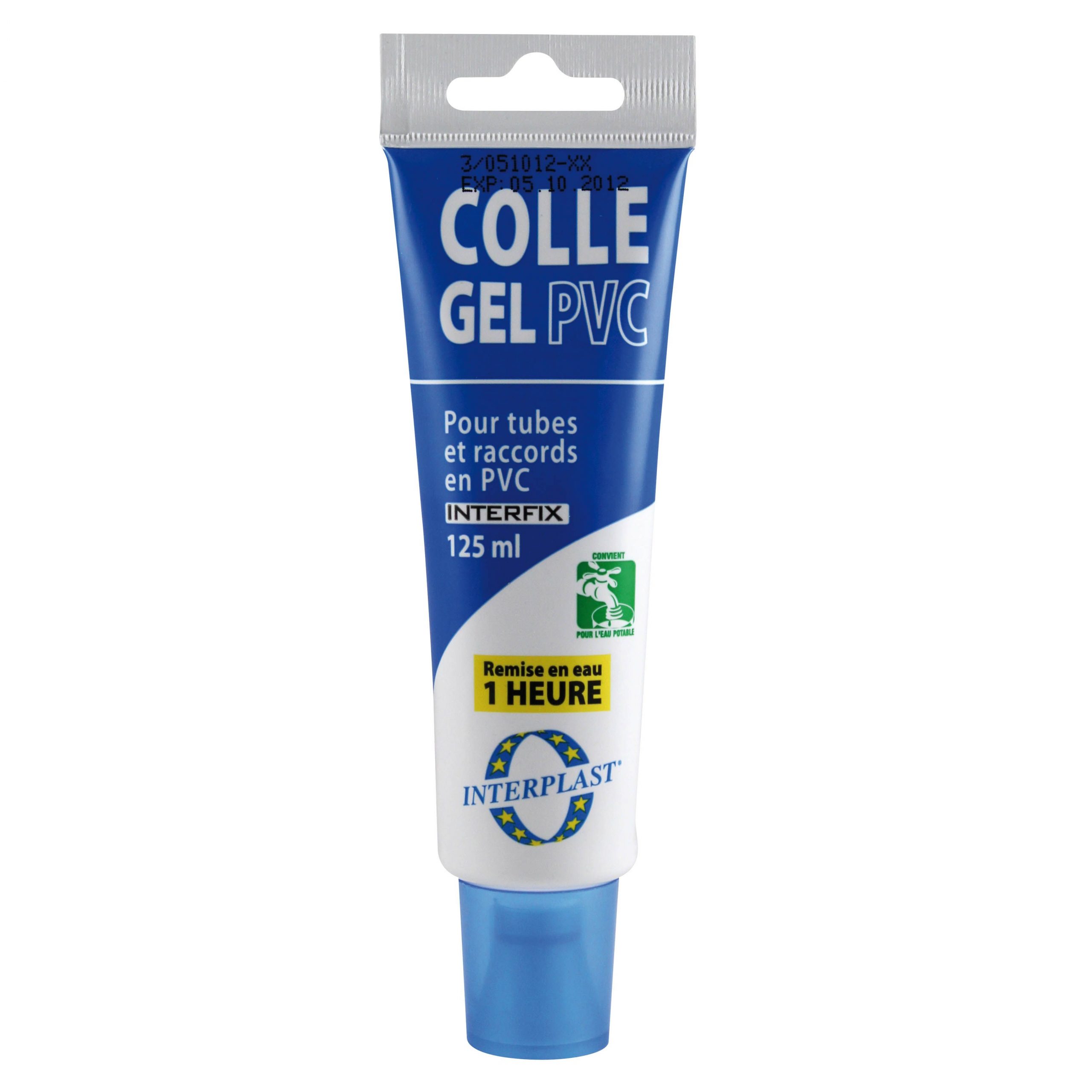 Colle pvc rigide gel aqua incolore - tube de 125ml - Manubricole