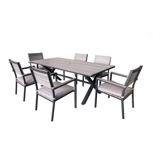 Ensemble salle à manger de luxe table + 6 fauteuils - - Mr.Bricolage Martinique