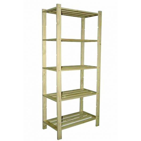 Etagère pin 170 x 70 x 30 cm - - Mr.Bricolage Martinique