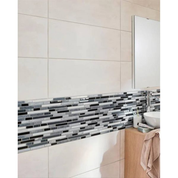 Faïence Blanco brillo 25x70 cm - - Mr.Bricolage Martinique