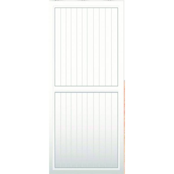 Porte de service pleine en PVC l.90 x H.220 cm - - Mr.Bricolage Martinique