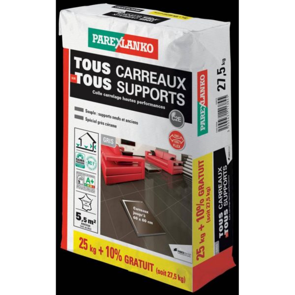 Colle tous carreaux tous supports 25+2,5kg - - Mr.Bricolage Martinique