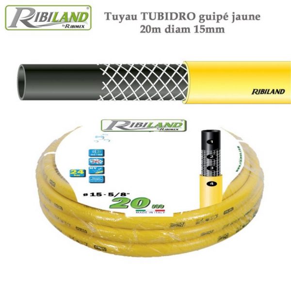 Tuyau guipé Tubi’Dro 20 m, diam. 15 mm - - Mr.Bricolage Martinique