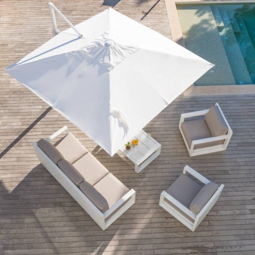 Parasol Bahia Blanc 3 x 3 m