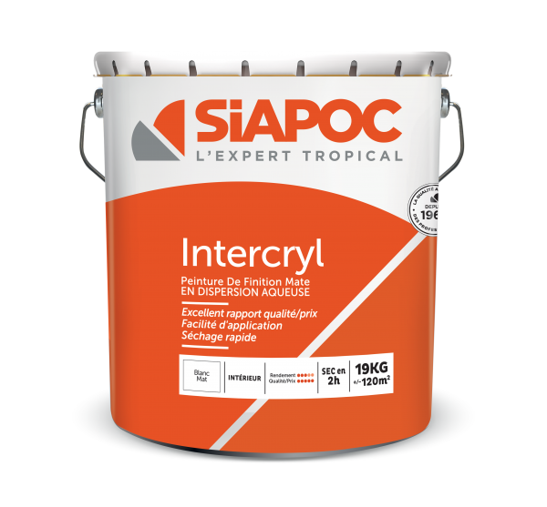 INTERCRYL BLANC 19 KG - - Mr.Bricolage Martinique