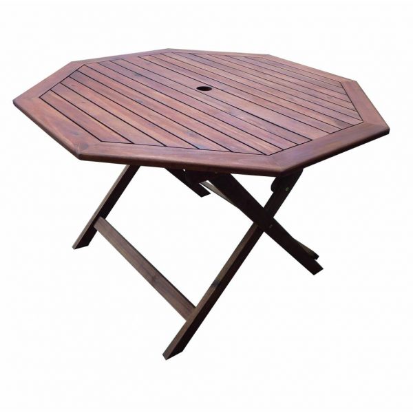 Table octogonale acacia dim. 120 x 120 cm