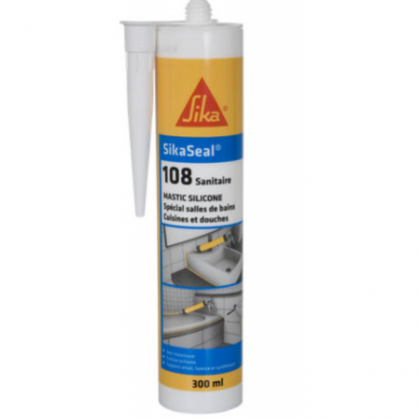 SIKASEAL SANITAIRE BLANC 300ML - - Mr.Bricolage Martinique