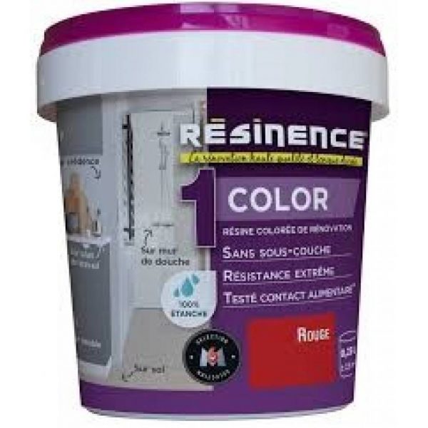 Résine de rénovation Color - Rouge - 250ml - - Mr.Bricolage Martinique