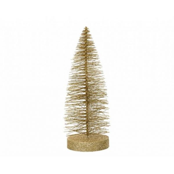 Sapin déco doré - H.20 cm