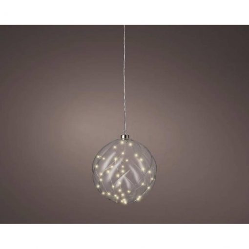 Boule lumineuse LED Blanc Chaud - D.20 cm