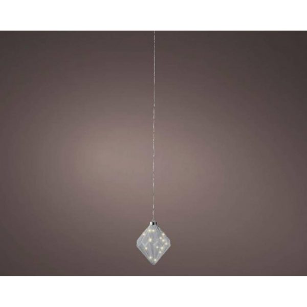 Diamant lumineux LED Blanc Chaud - D.20 cm