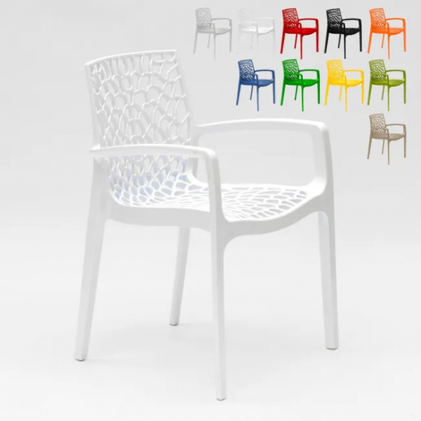 FAUTEUIL GRUVYER DESIGN BLANC - - Mr.Bricolage Martinique