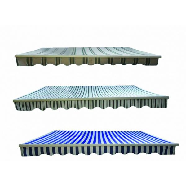Store banne manuel bleu largeur 2,9 5m x 2 m de déploiement - - Mr.Bricolage Martinique