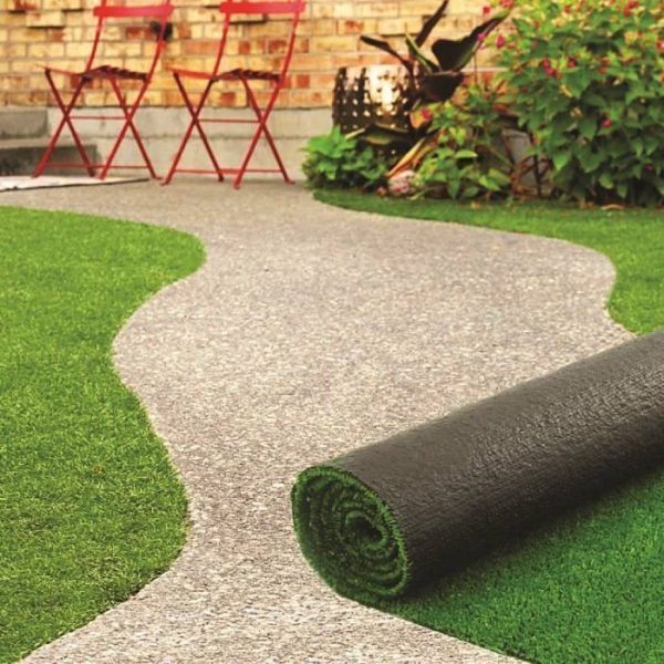 Gazon artificiel en rouleau de 1 x 4 m, épaisseur 7 mm - - Mr.Bricolage Martinique