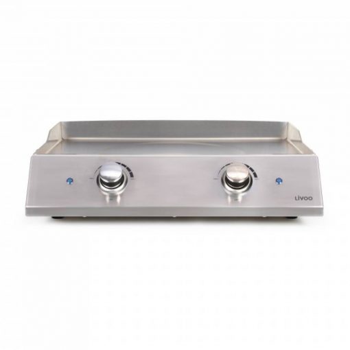 Plancha électrique inox 2 thermostats