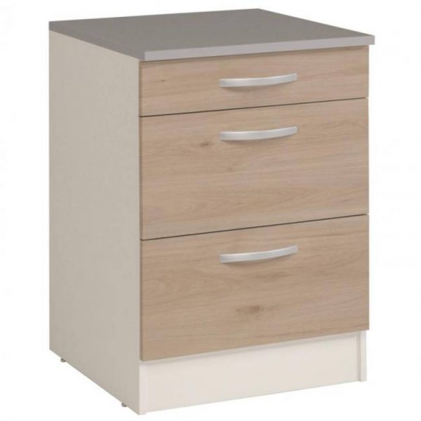 Meuble de cuisine bas 60 1 tiroir+2 casseroliers - - Mr.Bricolage Martinique