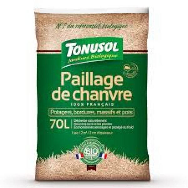 Paillage de chanvre