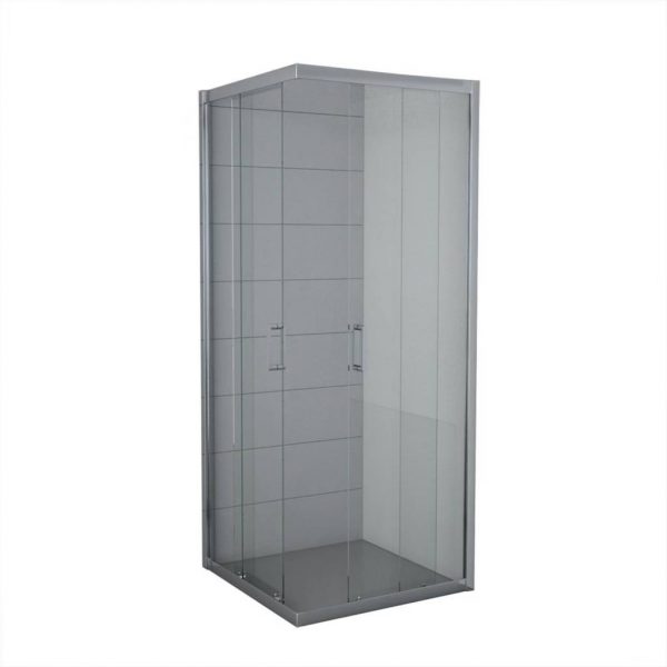 Accès angle droit verre transparent 90cm - - Mr.Bricolage Martinique