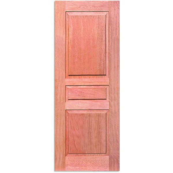 Porte coulissante 3 carreaux cedroarana l.73 x H. 211 cm - - Mr.Bricolage Martinique