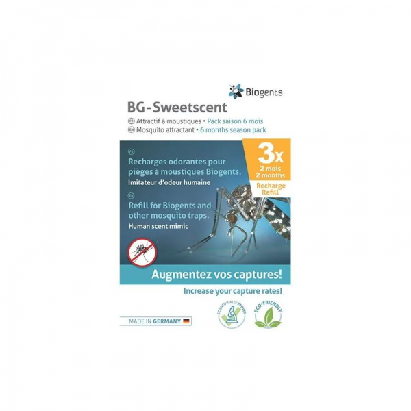Recharge BG-Sweetscent pour piège à moustiques pack 6 mois - - Mr.Bricolage Martinique
