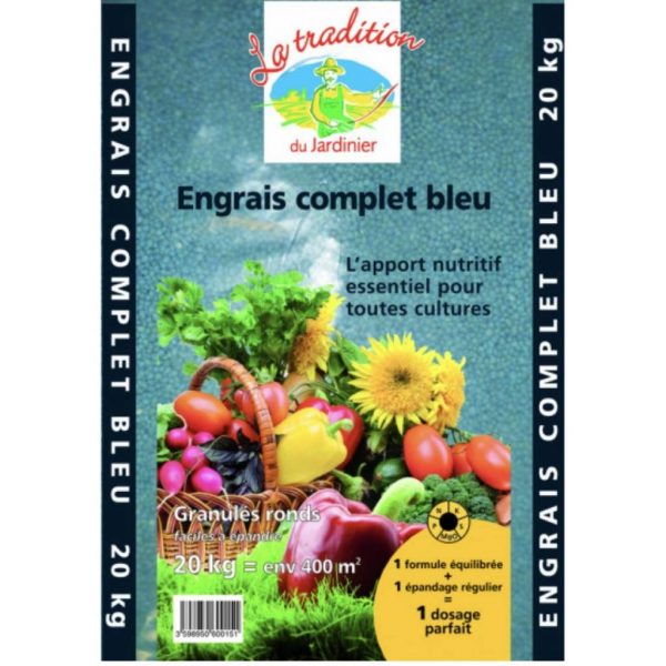 Engrais complet bleu 20kg 400m2 - - Mr.Bricolage Martinique