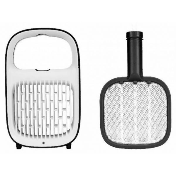 RAQUETTE ANTI MOUSTIQUE & GRILL INSECTE 2EN1 RECHAREGEABLE USB - - Mr.Bricolage Martinique