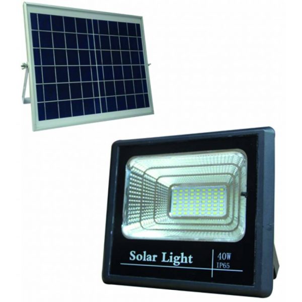 Projecteur Solaire 40W Blanc Froid - - Mr.Bricolage Martinique