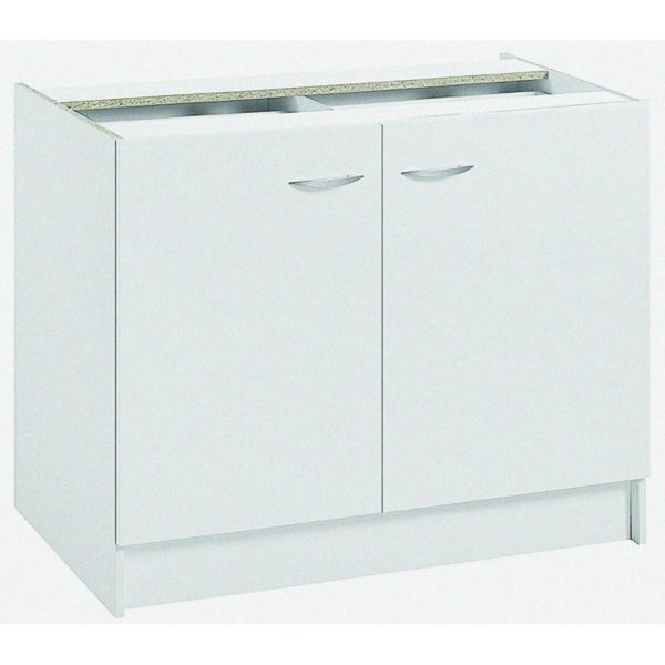 Meuble sous évier 120 CM 2 portes - - Mr.Bricolage Martinique
