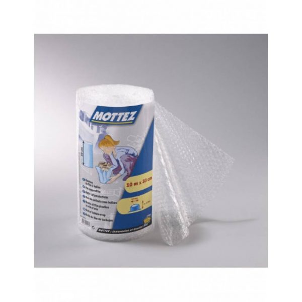 Rouleau papier bulles transparent L. 10 m x l. 33 cm - - Mr.Bricolage Martinique