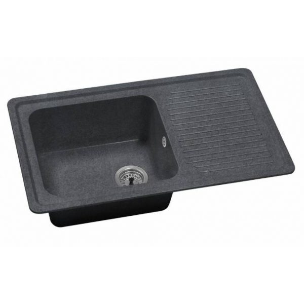 Evier Alpha 1 cuve gris beton - - Mr.Bricolage Martinique