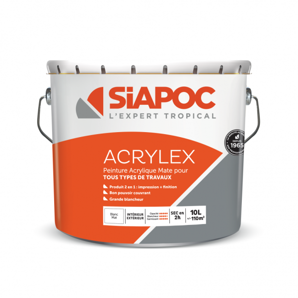 Acrylex 10 Litres - - Mr.Bricolage Martinique