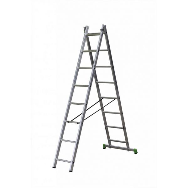 Echelle transformable 2 plans Alu 2x8 - - Mr.Bricolage Martinique