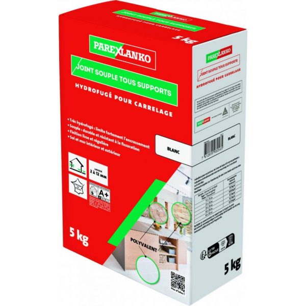 Joint souple tout support blanc 5kg - - Mr.Bricolage Martinique