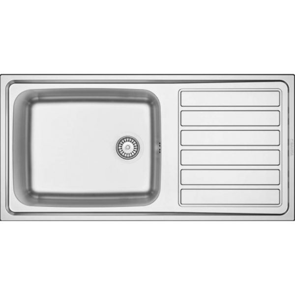 Evier inox 1 cuve 100 x 50 cm - - Mr.Bricolage Martinique