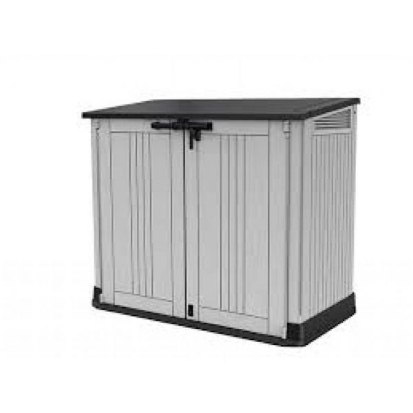 RANGE POUBELLES GRIS 880 L - - Mr.Bricolage Martinique