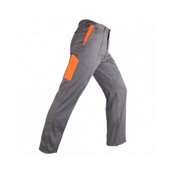 Pantalon de travail EVO gris-orange - - Mr.Bricolage Martinique