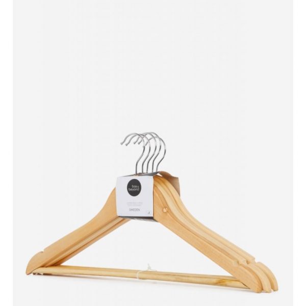 Lot de 4 cintres bois - - Mr.Bricolage Martinique