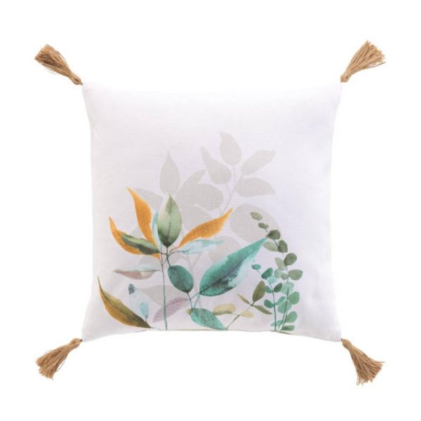 Coussin à pompons Dilaris 40 x 40 cm - - Mr.Bricolage Martinique