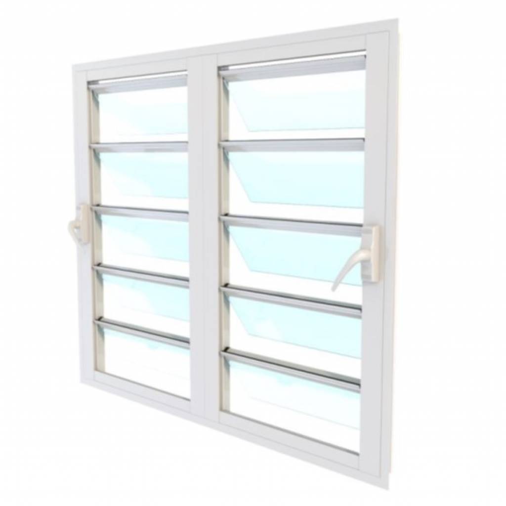 .prod-boutique-230113_9112 Jalousie blanche avec moustiquaire H.120 x L.120 cm - - Mr.Bricolage Martinique