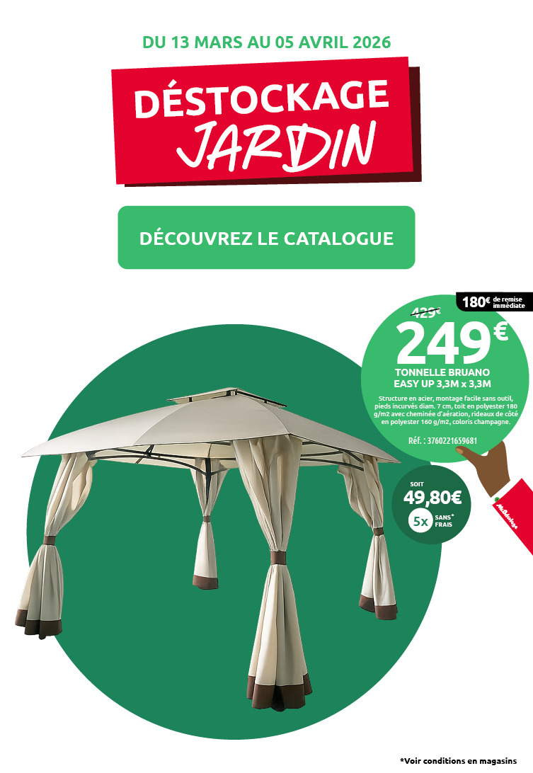 Catalogue Déstockage Jardin du 13 mars au 05 avril 2026