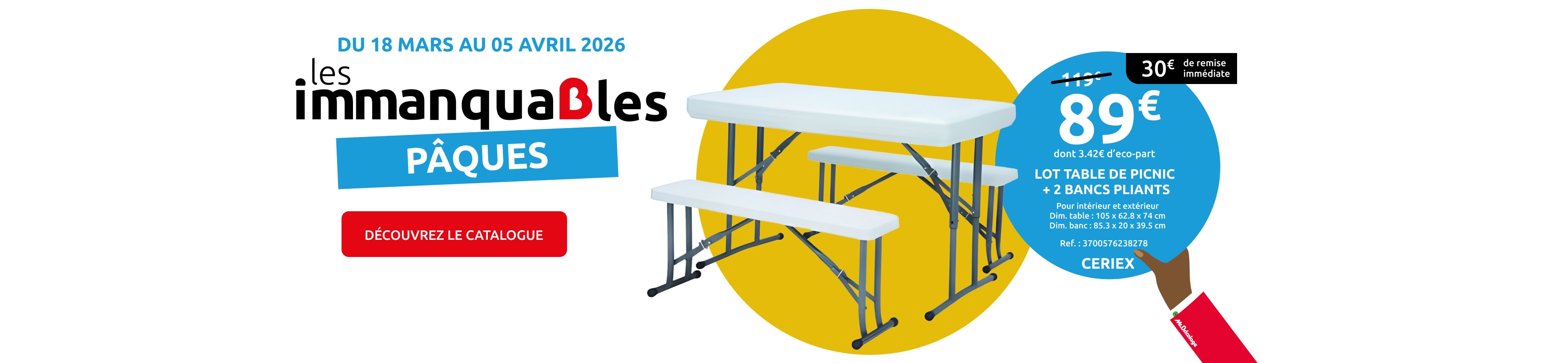 Catalogue les immanquables Pâques