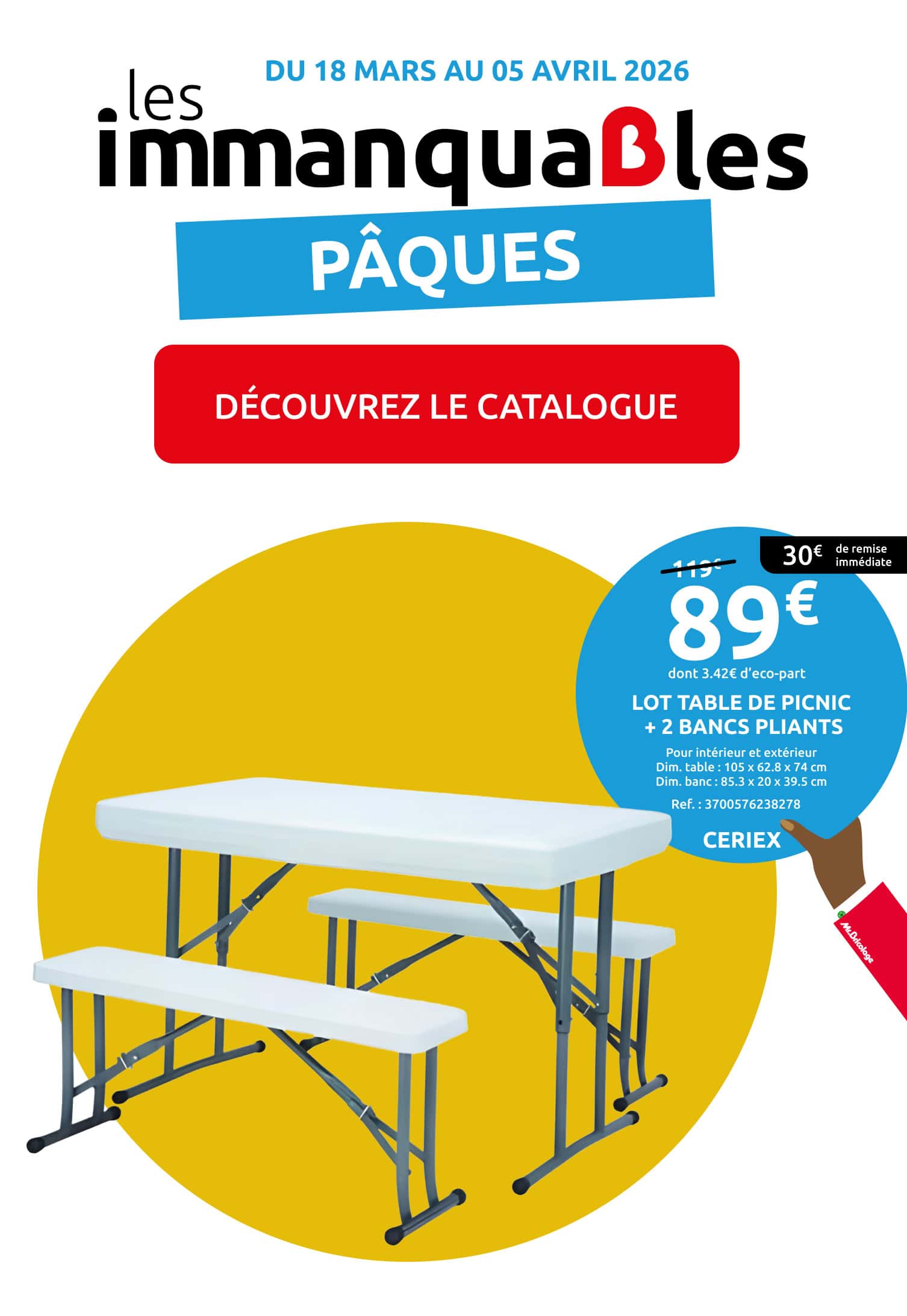 Catalogue les immanquables Pâques
