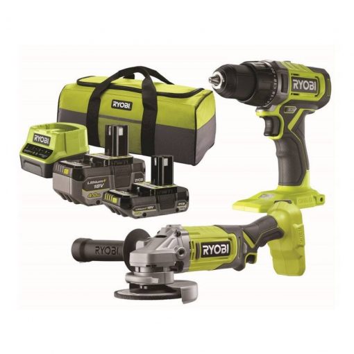 Duo Perceuse Visseuse Percussion +Meuleuse 18V