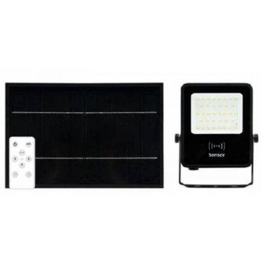 Projecteur solaire 25 watts à panneau déporté  avec détection -