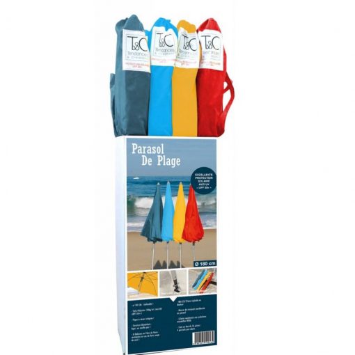 Parasol de plage toile Anti UV 180cm