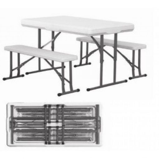 Lot table avec 2 bancs de Picnic