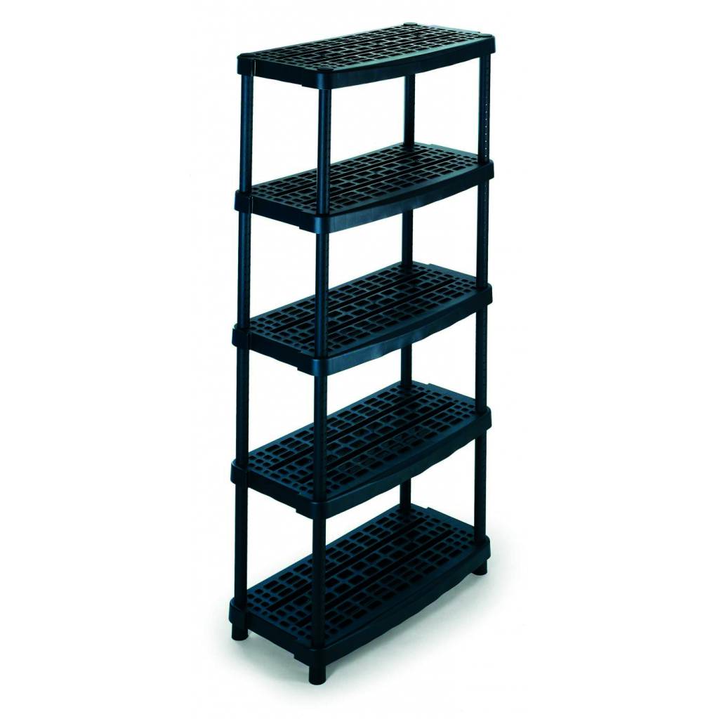 Etagère en plastique modulable Scaffale 93x45,3x188,5cm - - Mr.Bricolage Martinique
