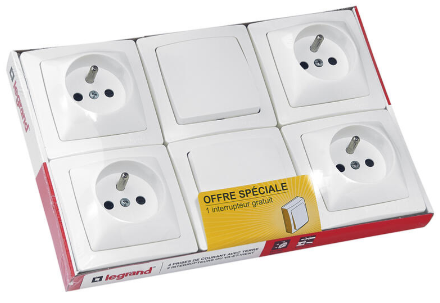 .prod-boutique-210511_1846_lot-4-prises-oteo-1-va-et-vient Lot 4 Prises OTEO +2 Va et Vient - - Mr.Bricolage Martinique